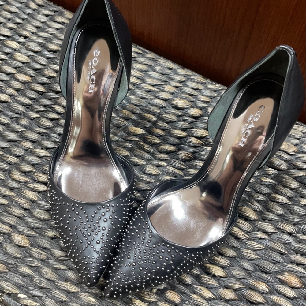 Beautiful Coach Studded Pumps BNIB